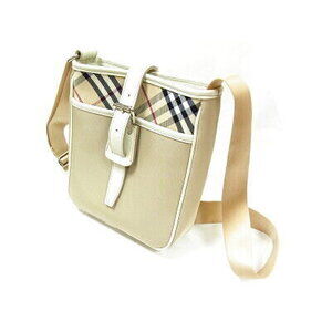 Burberry Check Shoulder BagBeige Ivory White Travel Crossbody